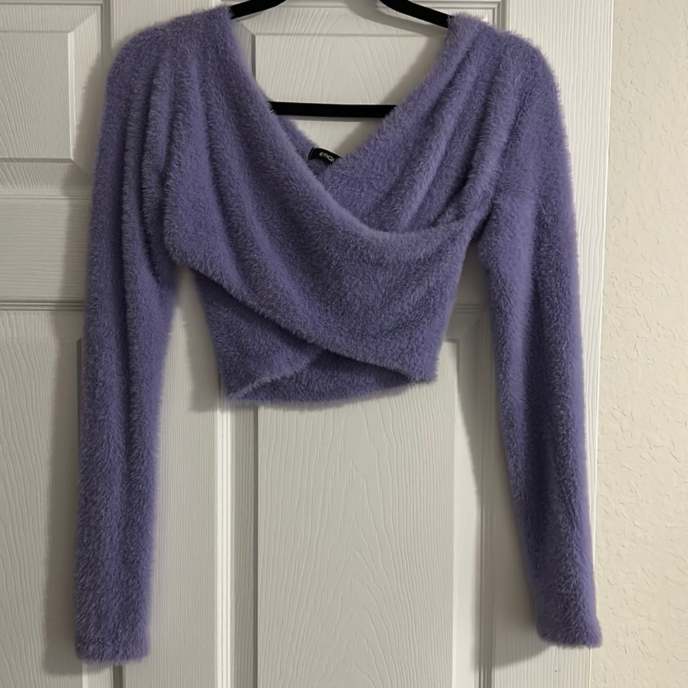 Super soft lavender sweater - off the shoulder. Purchased from soFl boutique